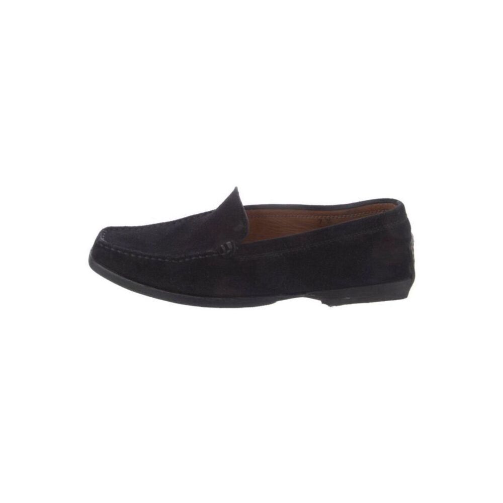 Tods Womens Solid Black Suede Loafers Slip on Gommino Drivers Shoes 7.5